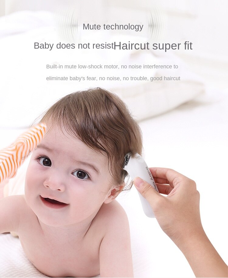 Baby rechargeable hair clipper children no hurt the skin shaving clipper ultra-quiet shave razor hair trimmer kids