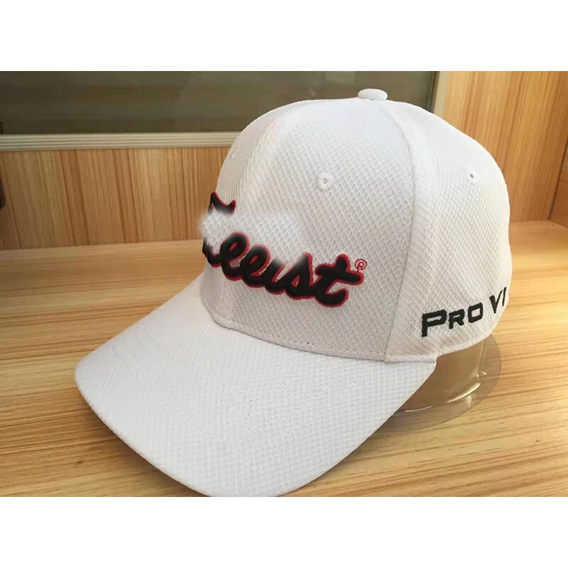style men's golf caps, breathable and quick-drying golf caps, leisure ladies' sun hats: White