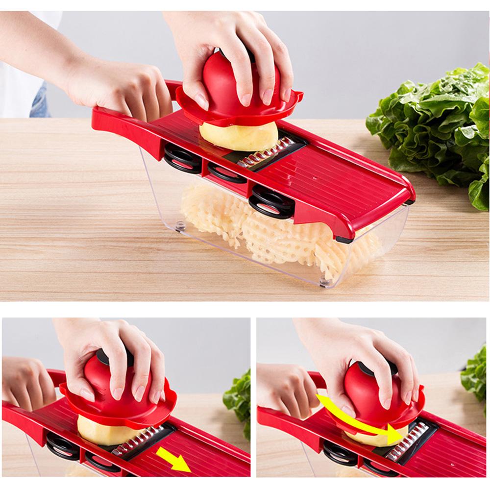 40 Handleiding Aardappel Slicer Groente Fruit Cutter Rvs Mandoline Ui Dunschiller Wortel Rasp Dicer Keuken Tools10pcs