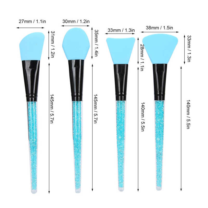 Gezichtsmasker Siliconen Borstel Siliconen Nail Art Borstel Draagbare Diy Make Facial Masker Borstel Roeren Tool