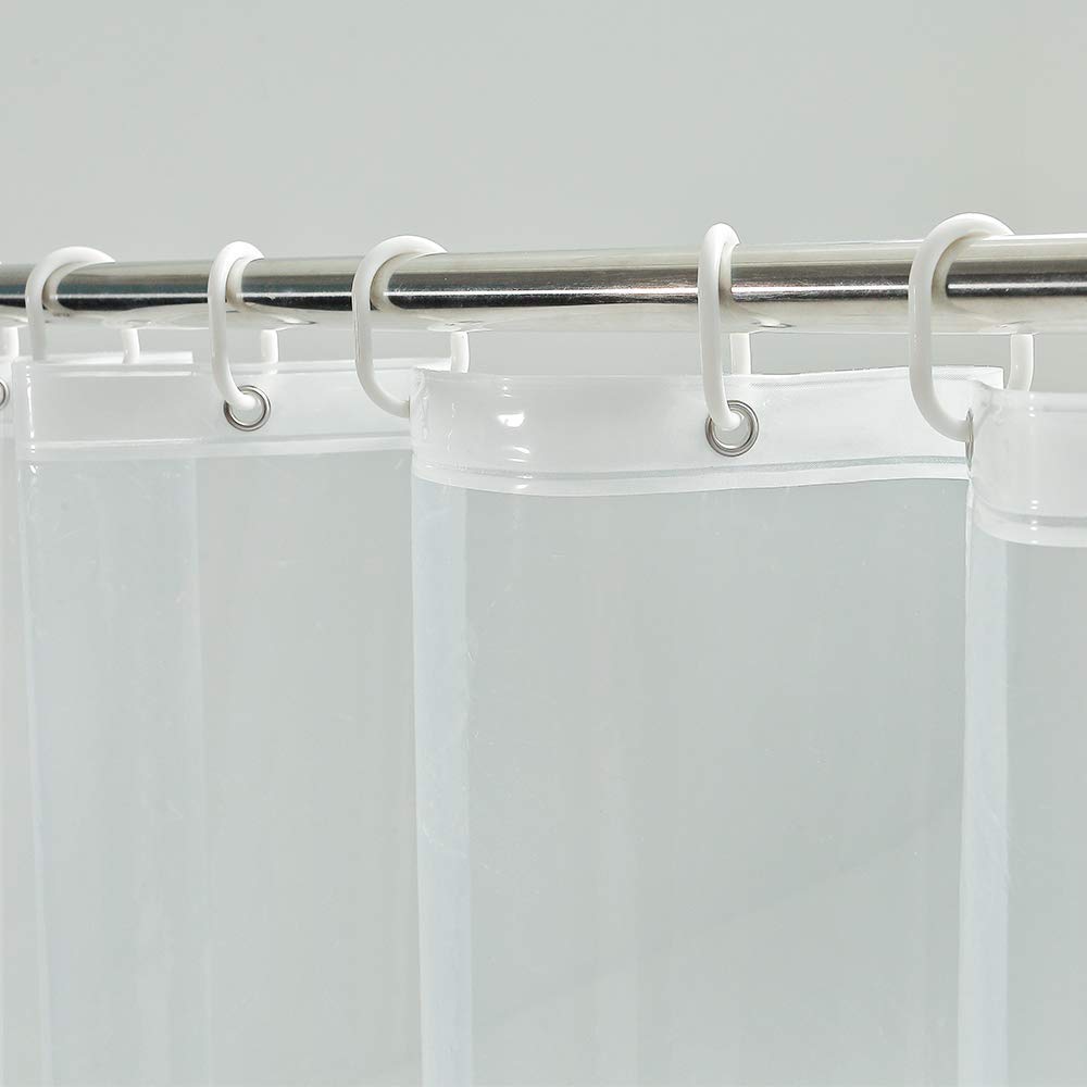 Ufriday klart brusegardin vandtæt plast bruseforhæng liner gennemsigtigt gardin til badeværelse meldug peva badeforhæng