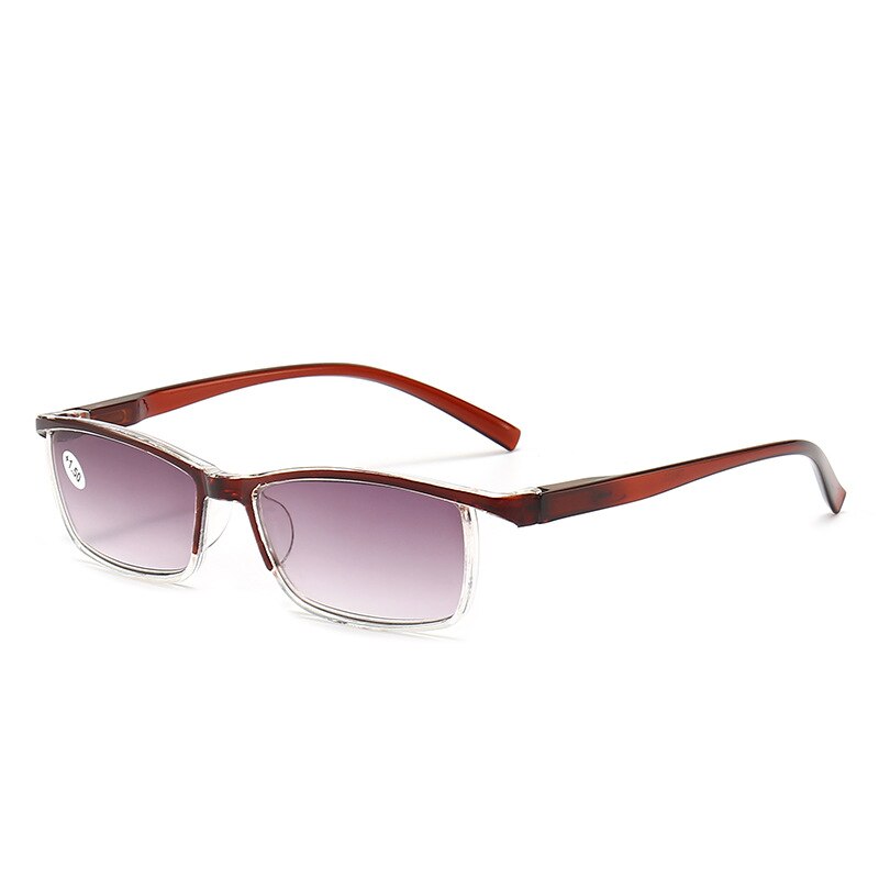 Lunettes de lecture unisexes à trois lentilles claires, à la , dégradé de couleur, 2021TR90