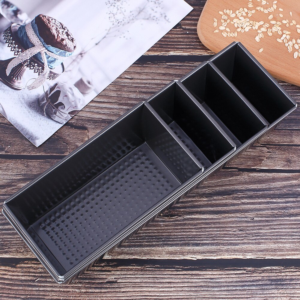 Lade Bakvorm Rechthoekige Non-stick Cake Brood Brood Pan Zwarte Bakken