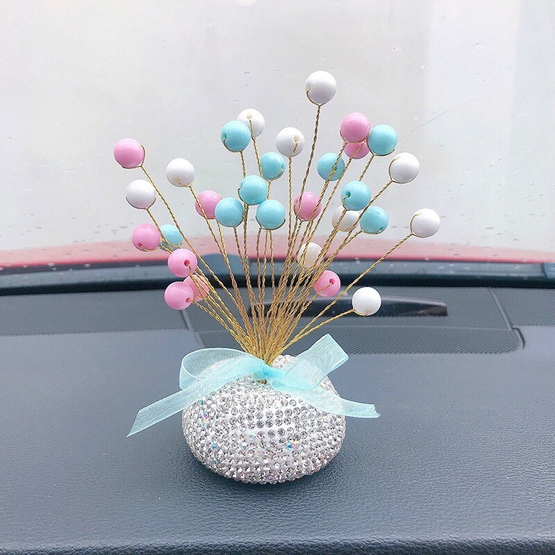 Auto Ornamenten Decoratieve Strass Starry Leuke Auto Decoratie Auto Interieur Decoratie Voor Meisje Auto Interieur Accessoires: Bruin