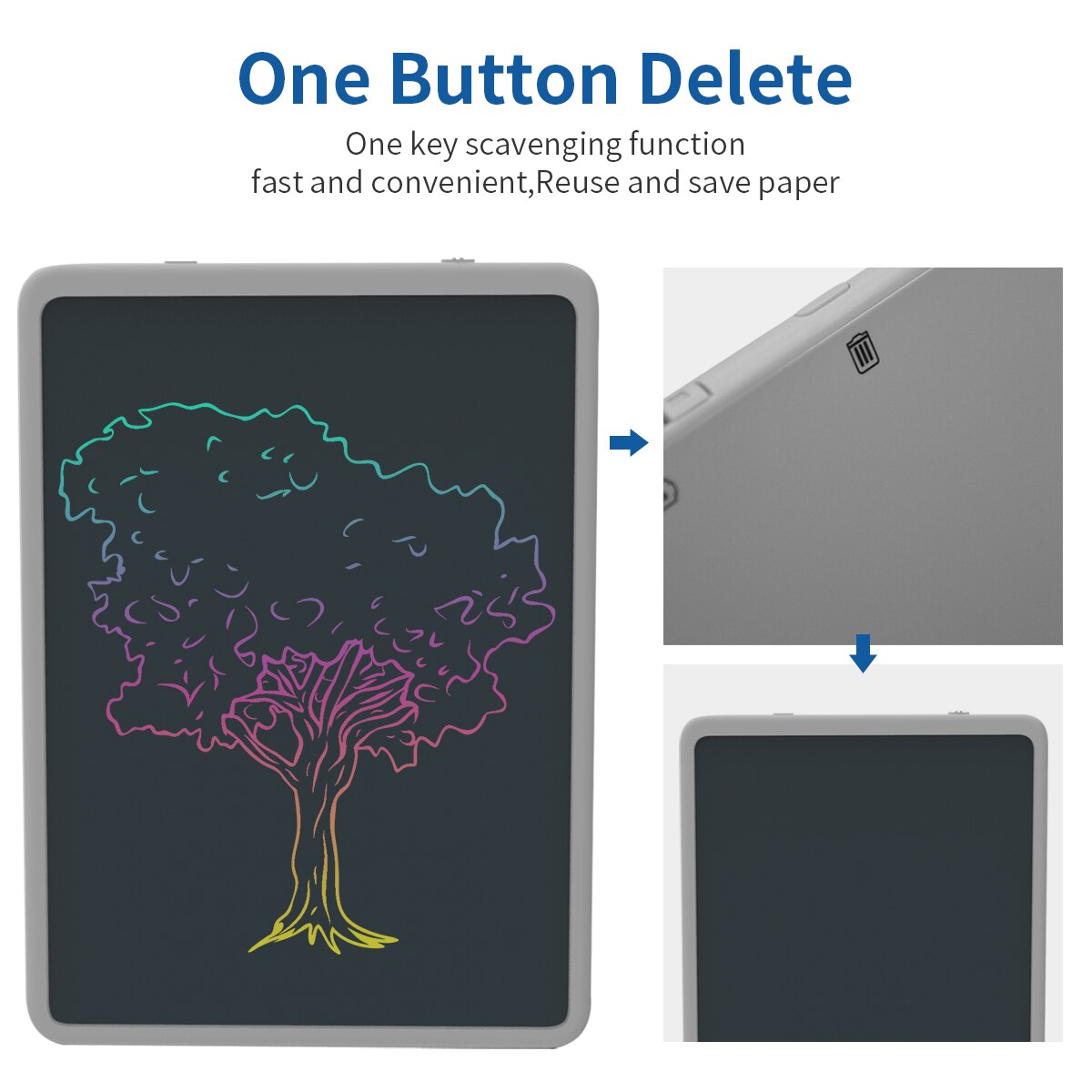 Enotepad LCD Writing Tablet - 11 Inch Screen - Multi-Color Handwriting - Digital Note Pad with Stylus