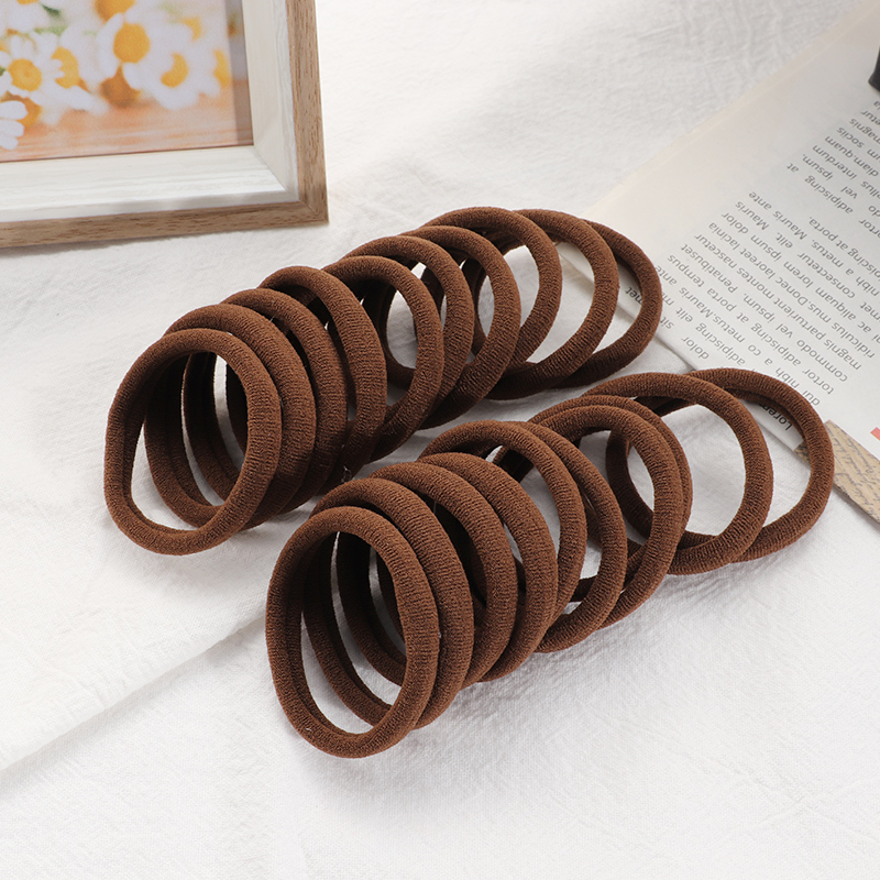 20pcs Girls Big Elastic Hair Bands Rubber Band Ponytail Holder Gum Headband Rubber Bands Women Hair Accessories: DEEP BLUE