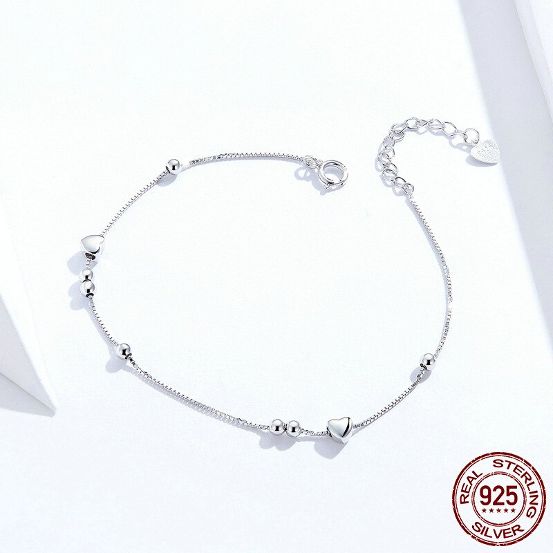 Coolkala evelle concise small fresh five-puntige ster ronde bal armband, zuiver zilver plating, witgoud: oorlog in het paradijs