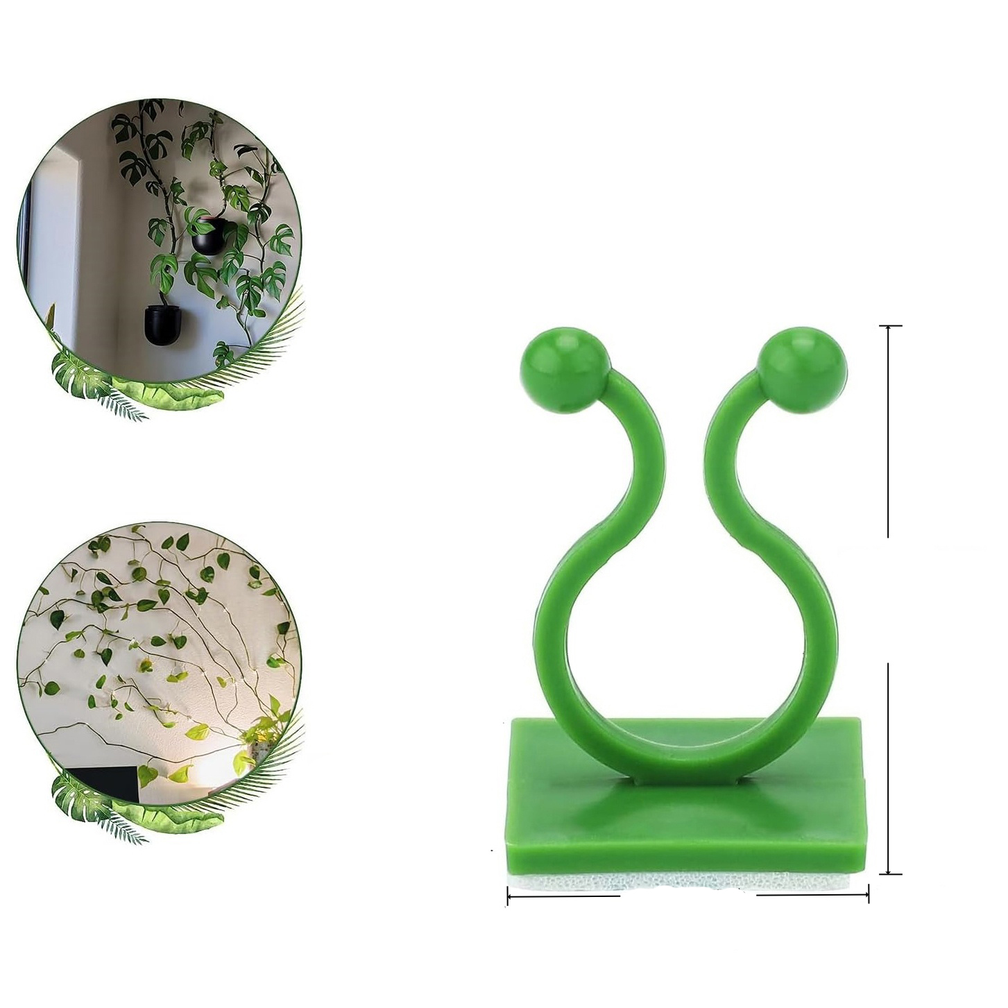 10/50/100Pcs Plant Wall Clips for Climbing Pothos Climber Support Wall Clips for Support Strong Self-Adhesive For Indoor Plants
