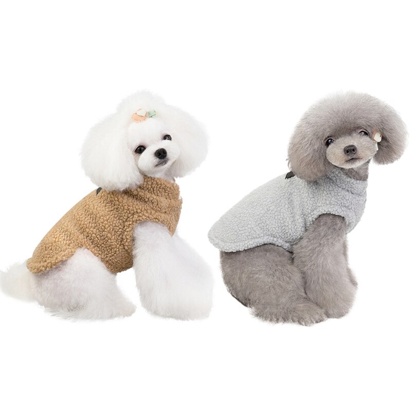 Warme mopshondkleding, kasjmier topjes, herfst-winter hondendonskostuum, puppy-outfit, topjes, maat s-xxl