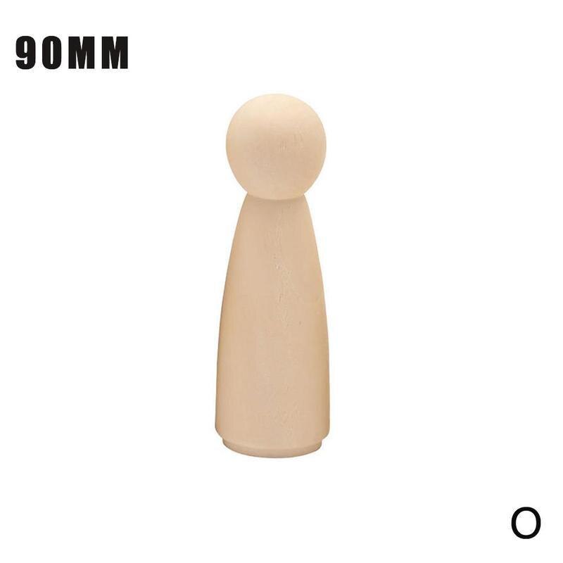 1 Uds. De muñecos de madera sin pintar, muñecos de Madera hechos a mano para hombres y mujeres, figuras artesanales, Graffiti de Color pequeño, juguete de madera W7Q5: O
