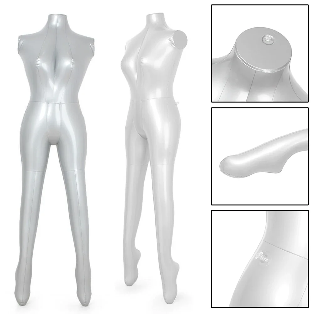 Mann Ganzkörper Aufblasbare Mannequin Männlicher Attrappe Torso Schneider Kleidung Modell Anzeige PVC 168 cm Herren Ganzkörpermodell: Minze Grün
