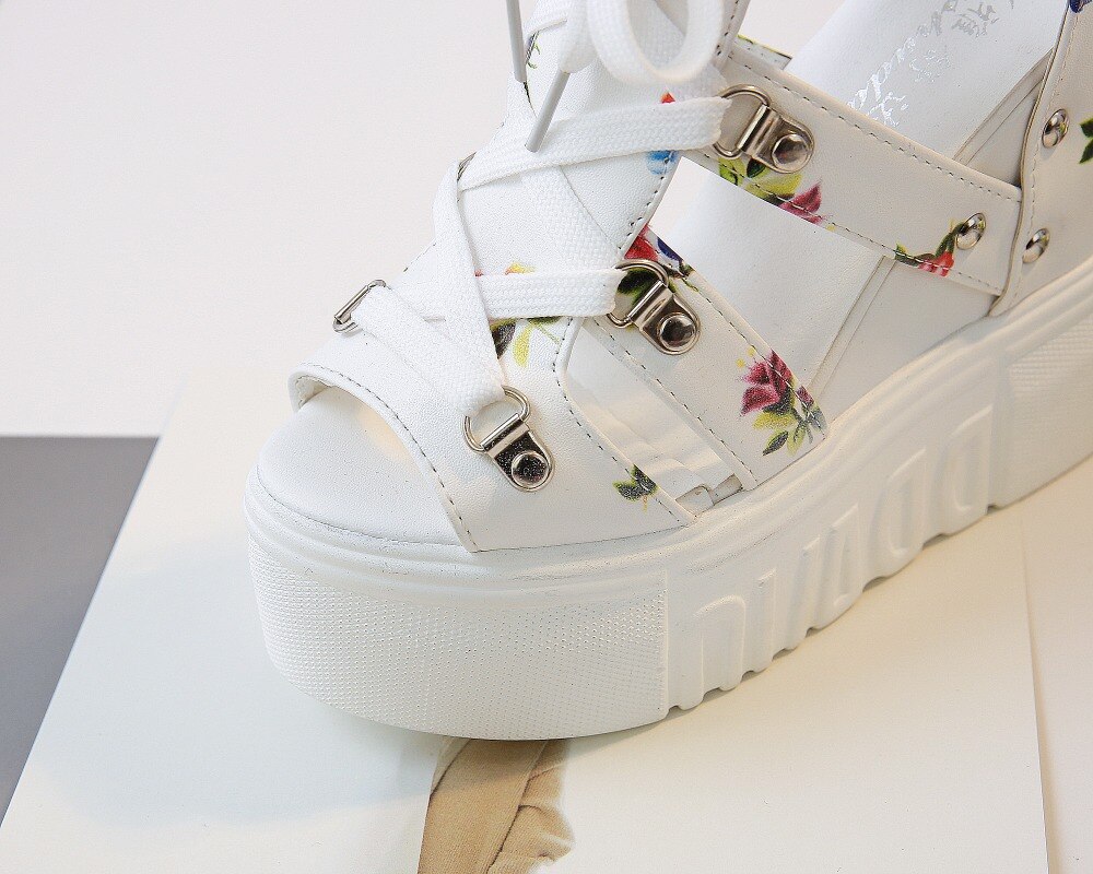 2020 schoenen dames sandalen zomer plateau sandalen wedges rits dikke bodem casual dames schoenen hoge hakken sandalen