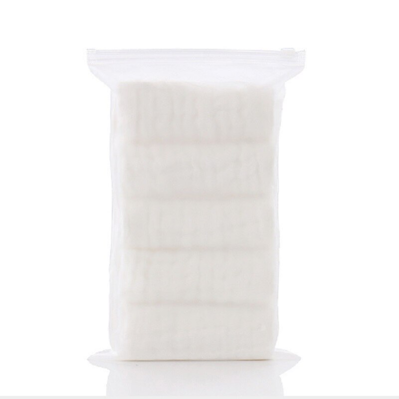 5Pcs Baby Towel Kid Bath Towels for Babys Face Wash Wipe Muslin squares Cotton Hand Towel soft Baby Gauze for newborn Baby Stuff: 5 White