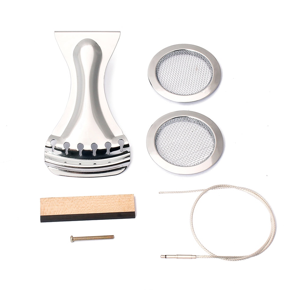 Portátil puente silla resonador cono Soundhole pantallas araña instrumento Musical agradable suministros para guitarra Dobro