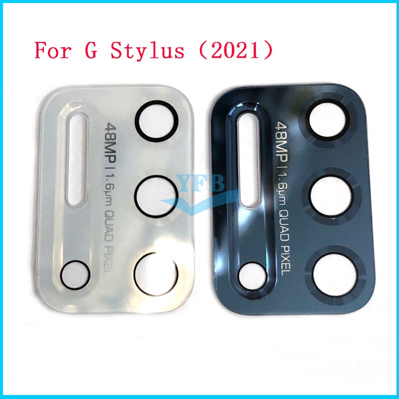 100pcs Rear Back Camera Glass Lens Cover For Motorola Moto G Power / G Stylus /G Play /G 5G With Ahesive Sticker