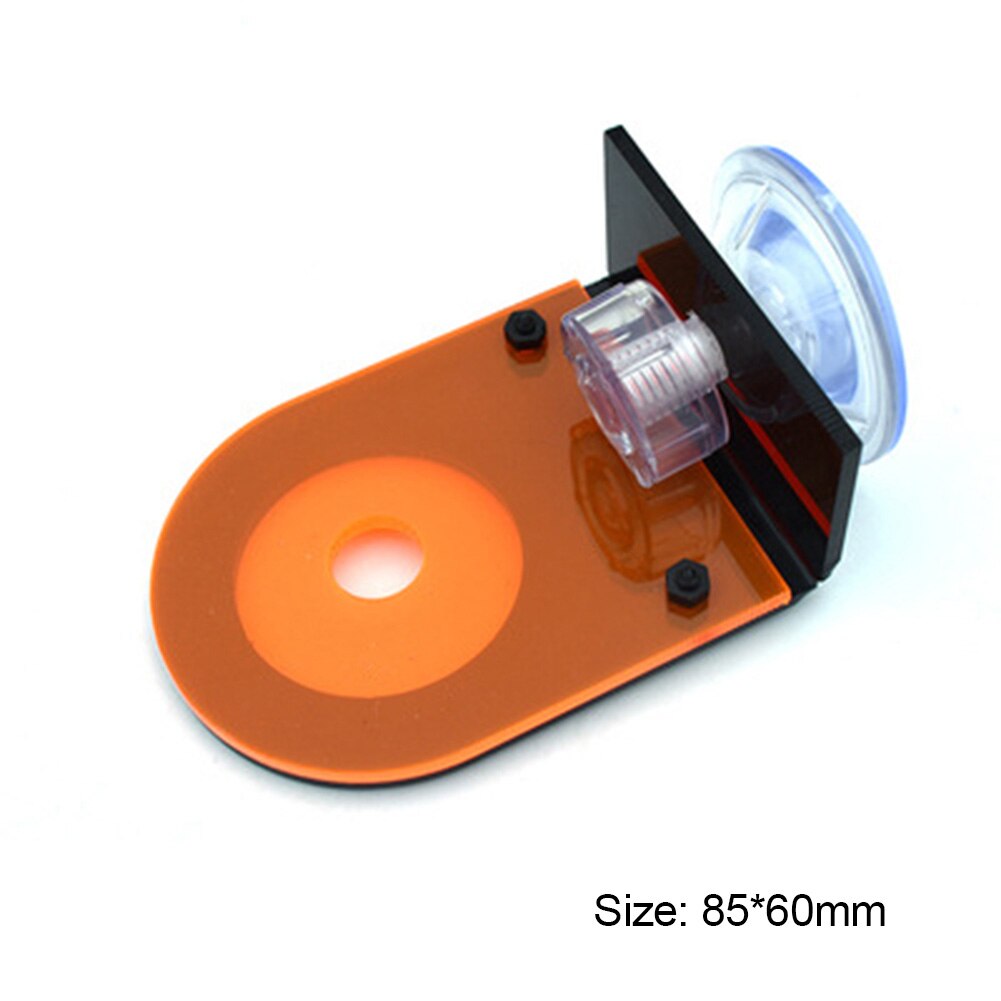 Fish Tank Fluorescent Coral Frag Rack Acrylic Aquarium Reef with Plugs Holder Suction Cup Mount Water Plant Stand Accessories: Orange