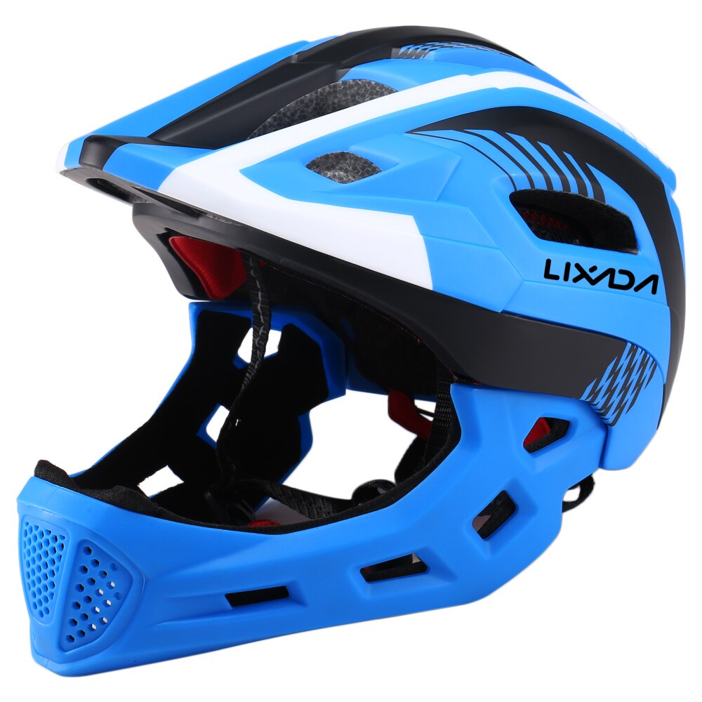 Lixada Kids Detachable Full Face Bike Helmet Breathable Ultralight Cycling Sports Safety Helmet for Bicycle Scooter Roller: Default Title