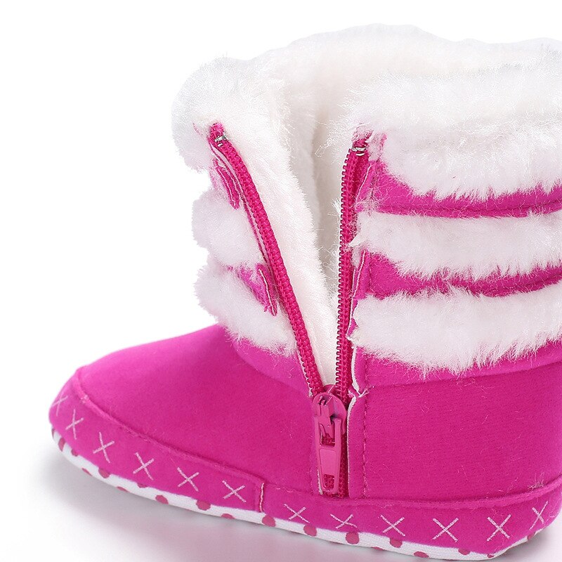 Dogeek Winter Baby Laarzen Warm Pasgeboren Meisjes Prinses Crib Schoenen Babyschoenen Anti-Slip Baby Peuter Schoenen Meisje Schoeisel laarzen