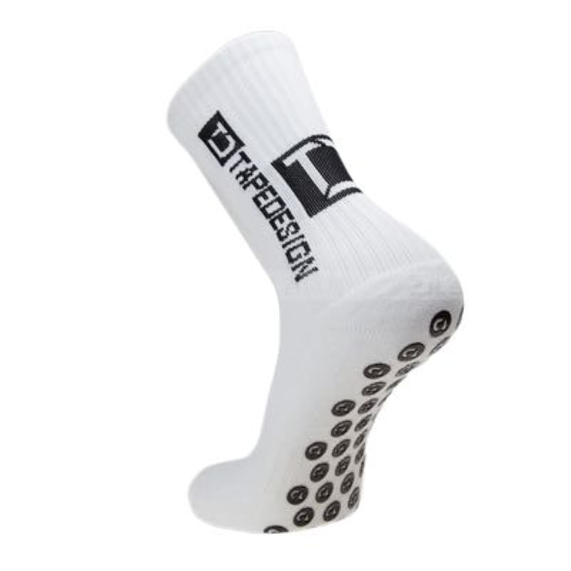 Football Socks Anti Slip Soccer Socks Men Sports Socks Good Cotton Calcetines The Same Type As The Trusox 9 Colors: TD white