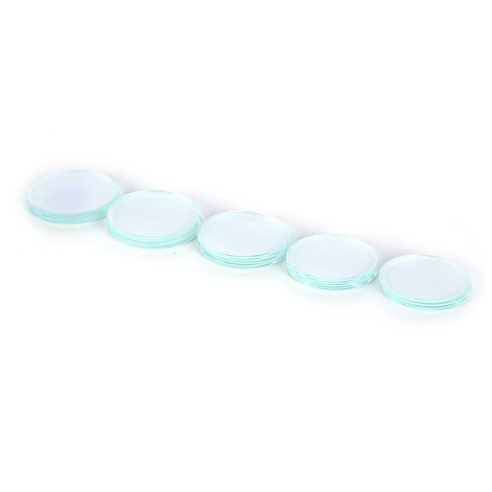 5 stk til reparation af ur str. 36mm/37mm/38mm/39mm/40mm urglas anti-ridse transparent rund krystal glas del