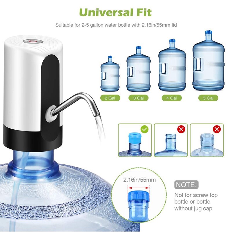 USB Water Dispenser Pump Bottle Automatic 5 Gall... – Vicedeal