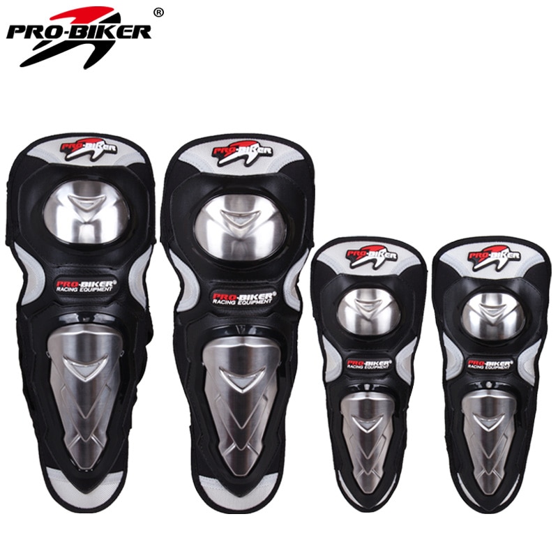 Pro-biker motorrijden knie- en elleboogbeschermers roestvrijstalen schaal motorcross off-road race kniebeschermende kleding
