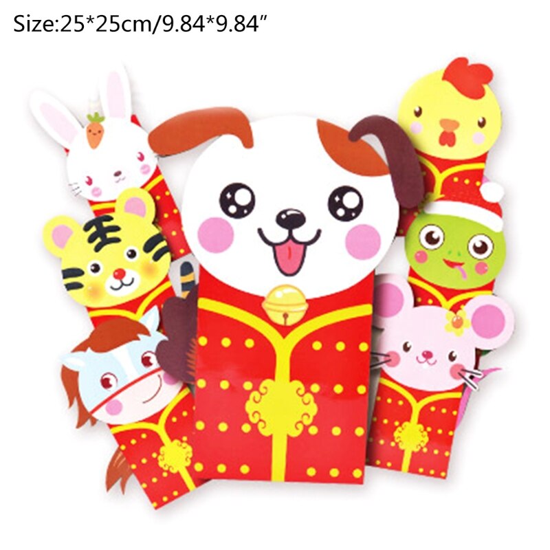 12 Stuks Chinese Rode Enveloppen Chinese Jaar Van Ox