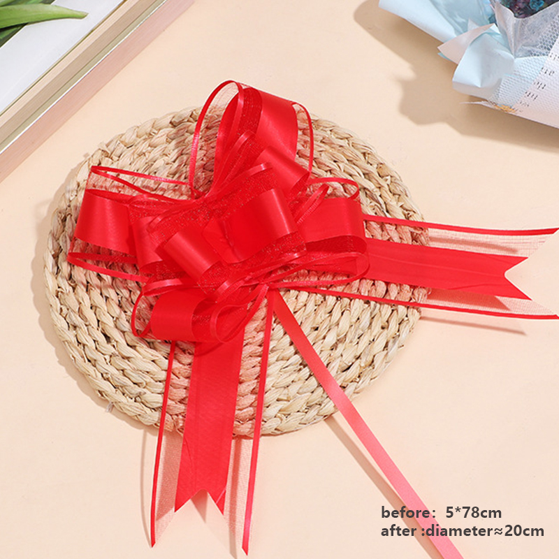 Cinta blanca para coche de boda, lazos para tirar, envoltura de , decoración para coche de boda, suministros para de cumpleaños, sillas Pew, decoración del hogar DIY: Chocolate