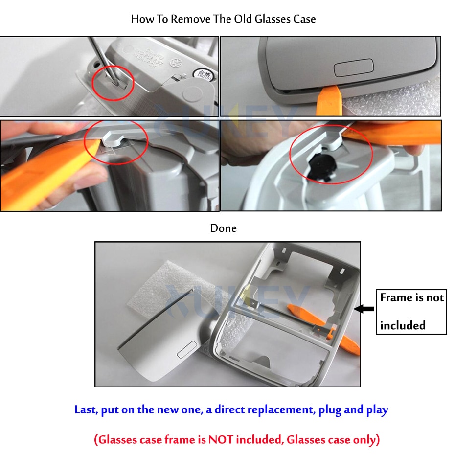 Voor Vw Golf MK5 MK6 Tiguan Jetta MK5 Passat B6 Cc Skoda Yeti Superb Auto Innerlijke Dak Zonnebril Bril Opslag box Case Houder
