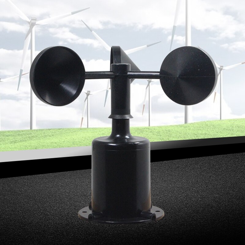 0-70M/S Wind Speed Sensor Environment Signal Output Pulse Type Three Cups Wind Speed Sensor Anemometer DC5-30V Retail
