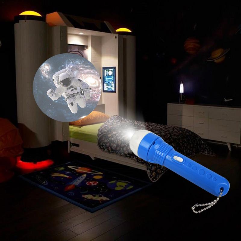 Children Sleep Light LED Flashlight Cartoon Projector Toys Lamp Early Enlightenment Education Toy Kids Christmas Lights