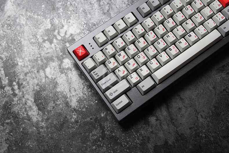 kprepublic 139 Arabic language root font letter Cherry profile Dye Sub Keycap PBT for gh60 xd60 xd84 cospad tada68 87 104 fc660