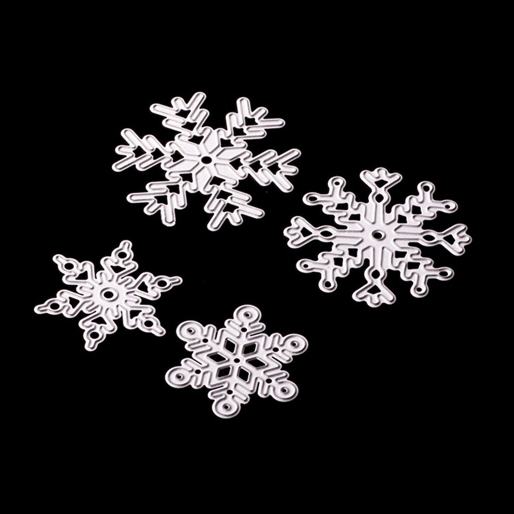 Molds To Cut The Metal In The Shape Of A Snowflake In 4 Pieces