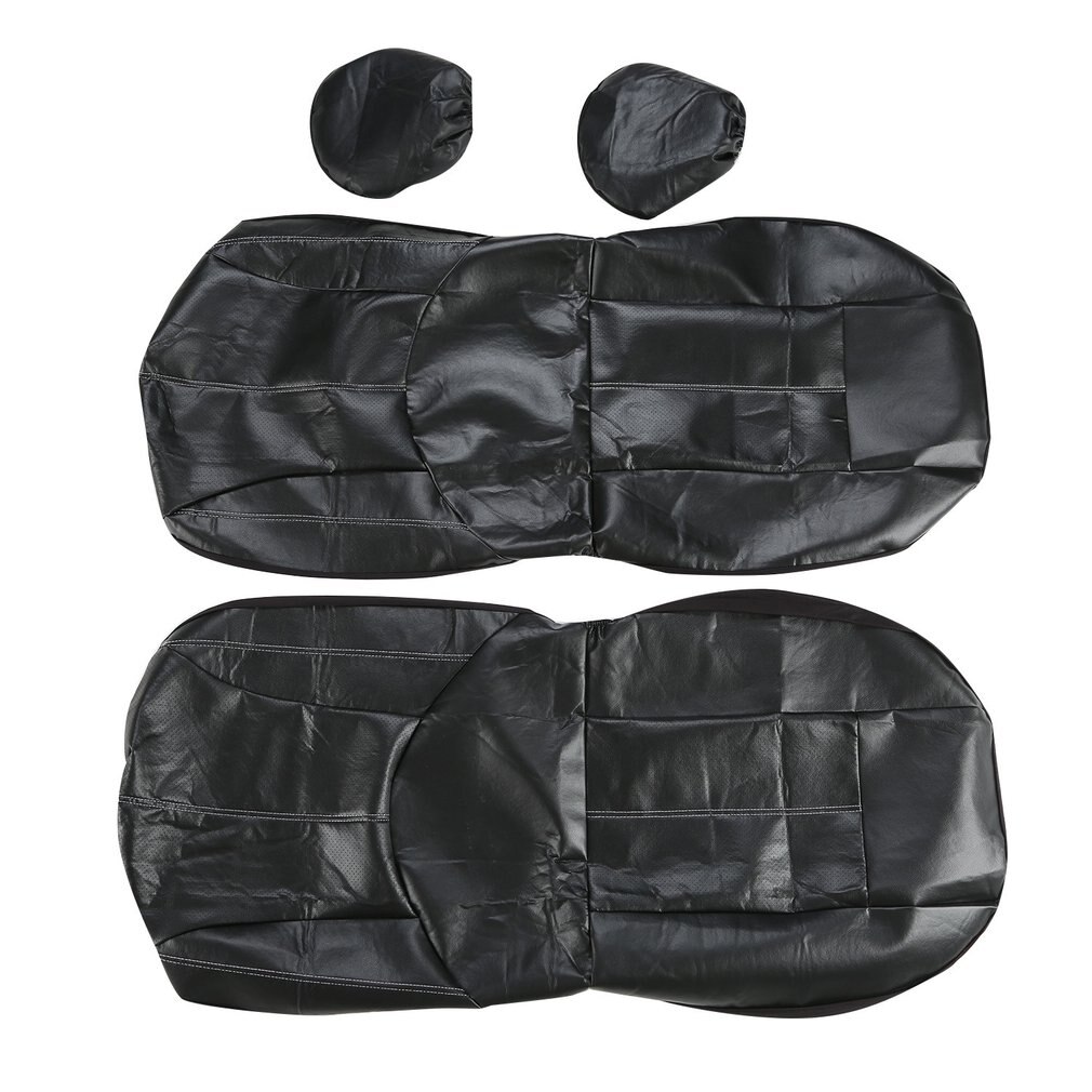 4 Pcs Pu Leather Car seat Cover Artificial Leather Four Seasons Universal Cushion Many Seats Car Seat Protection