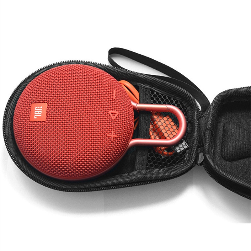 Travel Case Fits For JBL Clip 3 Portable Waterproof Wireless Bluetooth Speaker (Black)