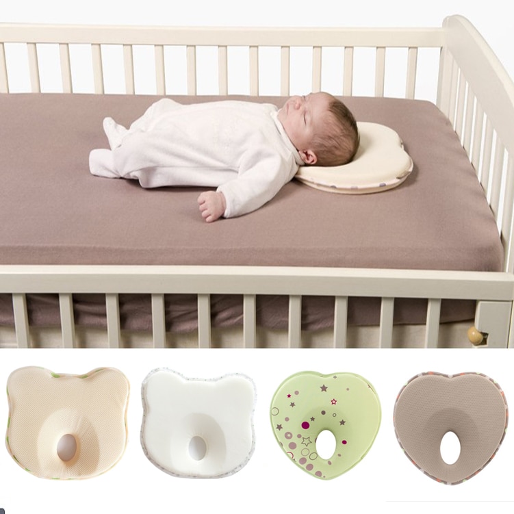 Baby pude spædbarn form toddler søvn positioner anti rulle pude fladt hoved pude beskyttelse af nyfødte almohadas bebe