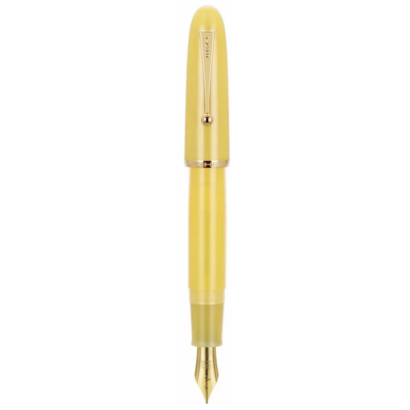 JinHao 9019 pluma estilográfica de lujo acrílico transparente Spin Pen F M papelería suministros escolares de oficina pluma de escritura: green / f
