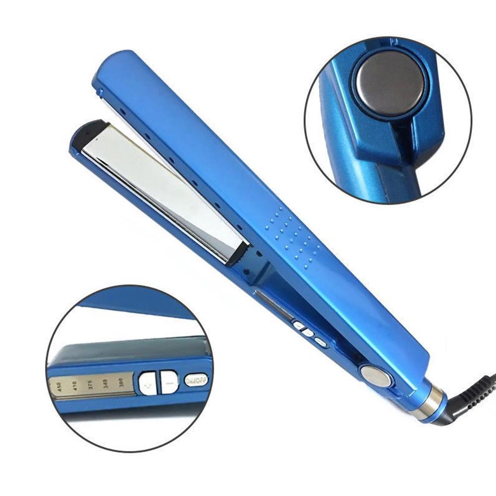 Fast Hair Straightener - Household Nano Titanium 1 Inch Flat Iron Ultra Thin Straightener Temperature Control Splint