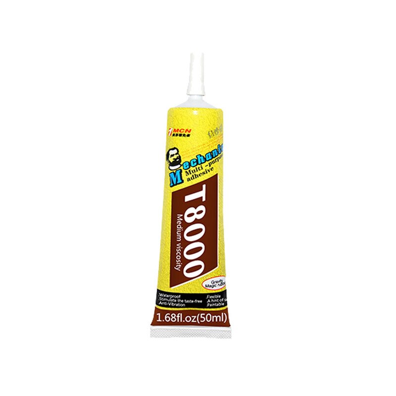 Résine époxy polyvalente T8000, mécanique, réparation de coque d&#39;écran de téléphone LED, colle liquide, outils de bricolage meilleurs que B-7000 collant: 50ml