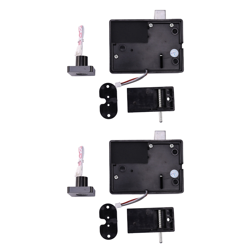 2X Drawer Intelligent Electronic Lock File Cabinet Lock Storage Cabinet Fingerprint Lock Cabinet Door Lock Furniture: Default Title