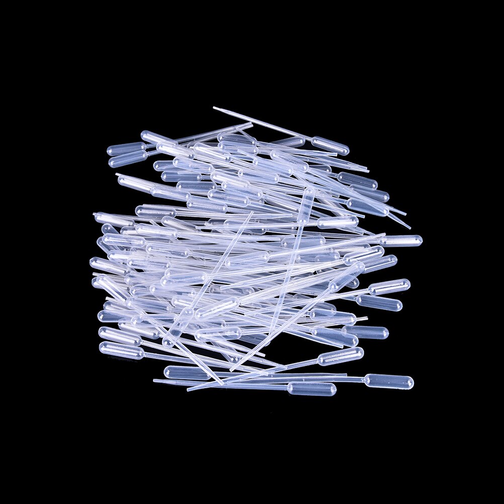 10Pcs 0.5ML Pipettes Plastic Disposable Graduated Pasteur Pipette Dropper Polyethylene Makeup Tools