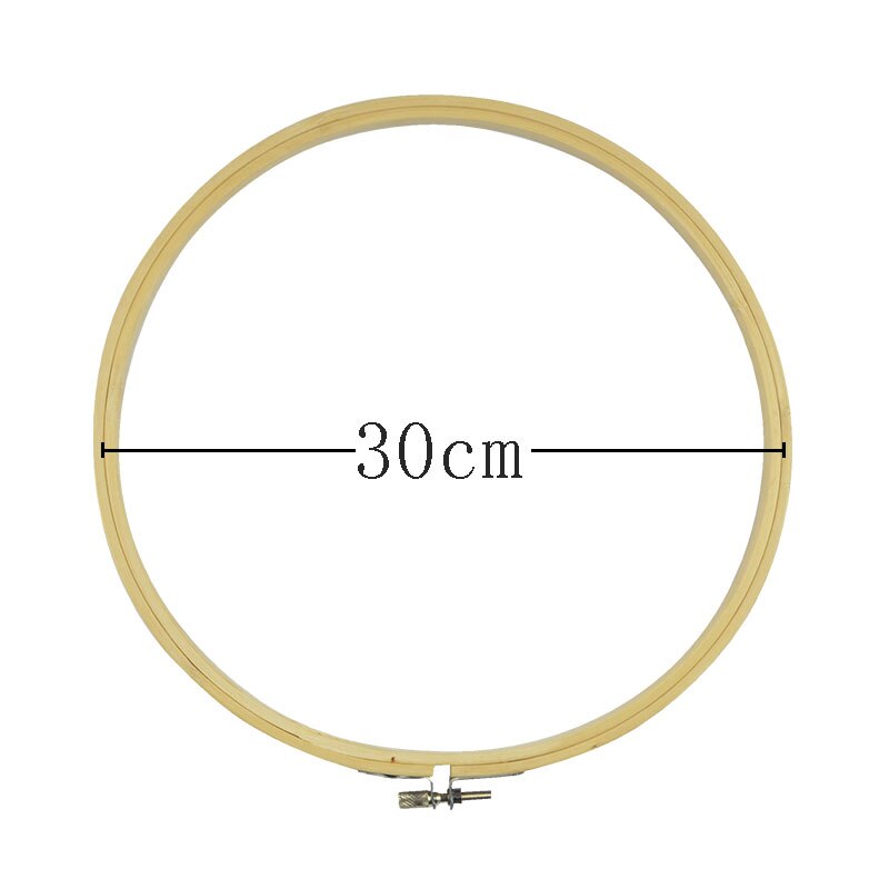 8-34cm ring embroidery hoop frame large sewing tools mini wood embroidery cross stitch Bamboo hoop for kit accessories decor: 30cm