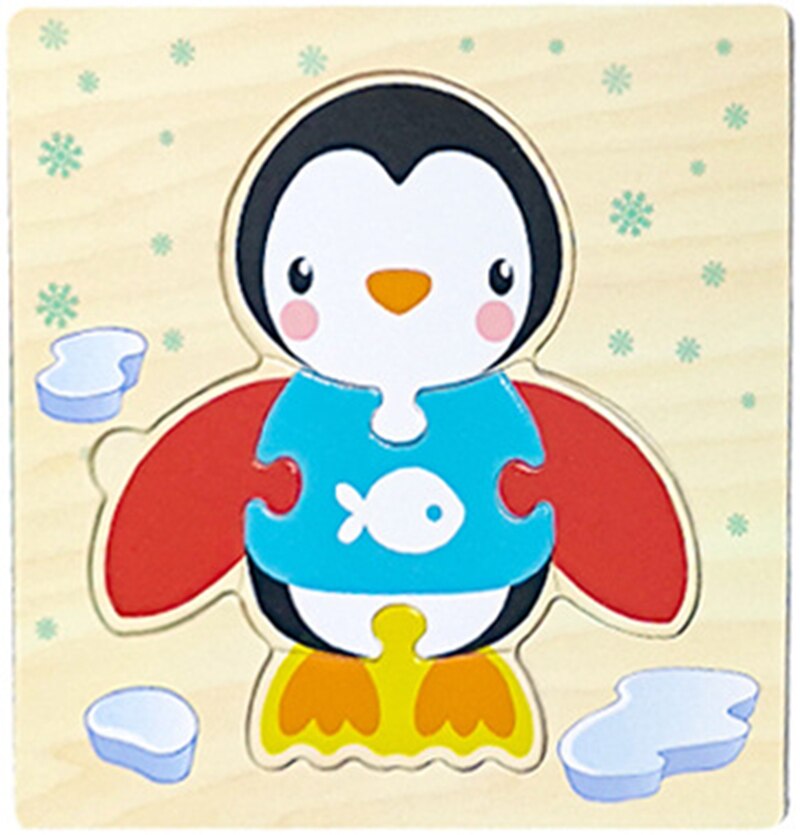 15*15cm dziecko drewniane zabawki zwierząt/ruchu Puzzle Jigsaw dla małych dzieci 1-3 lat stare chłopcy i dziewczęta wczesna nauka zabawka edukacyjna prezent: 15