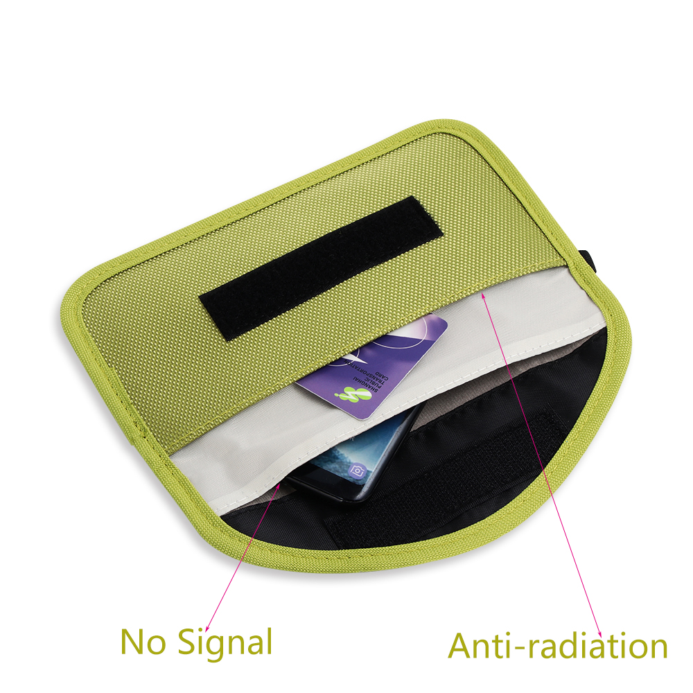 Universal Signal Blocker Case Blocking Bag Phone Car Key Faraday Cage Keyless RFID Safe Fob Pouch Automobiles Interior Accessory
