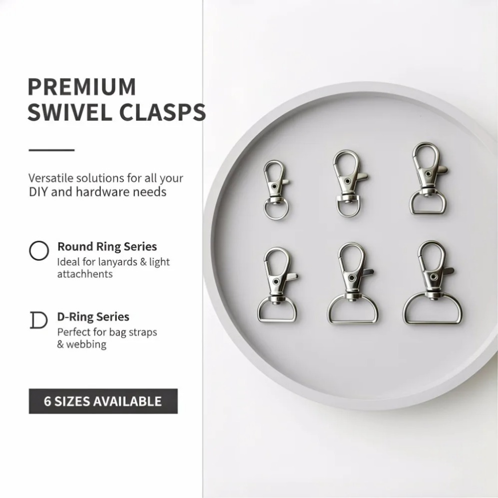 5/20/50/100 STUKS Draaibare Sluitingen Lanyard Karabijnhaken Sleutelhanger Clip Haak Metalen Kreeftklauw Sluiting voor Sleutelhanger Hardware Accessoires