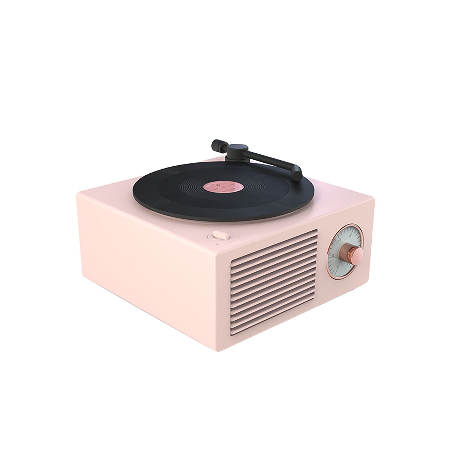 Retro Bluetooth 5.0 Vinyl Record Player Speaker Strong Bass Tf Card Portable Top Standard Super High Sound: B