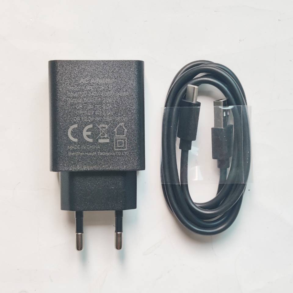 Original Neue Für Oukitel WP16 Telefon AC Adapter Reise Ladegerät EU Stecker Adapter 5V 2A + Typ-C typ C USB Kabel Linie: Rosa