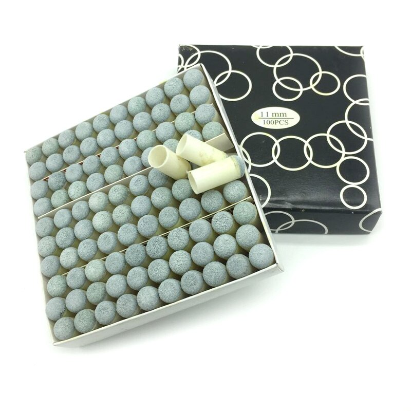 100pcs snooker cue tips 9mm/10mm/11mm Pool snooker tips Slip-on cue tips Billiard snooker accessories