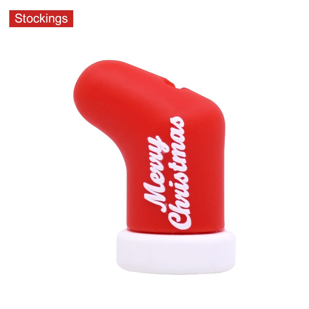 Chipal kerst kabel bijt squishy speelgoed beschermer voor iphone usb beschermkabel oplader telefoon accessoire kerst: Kousen