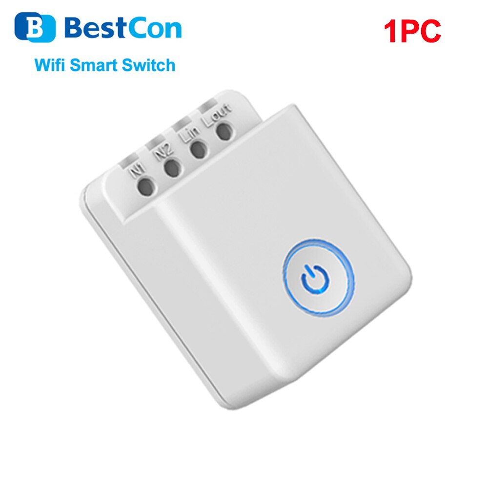 Bestcon RM4C Mini Wifi Ir Universele Smart Afstandsbediening Bestcon MCB1 Wifi Diy Smart Switch Via Broadlink App Werken Met alexa: BestCon MCB1